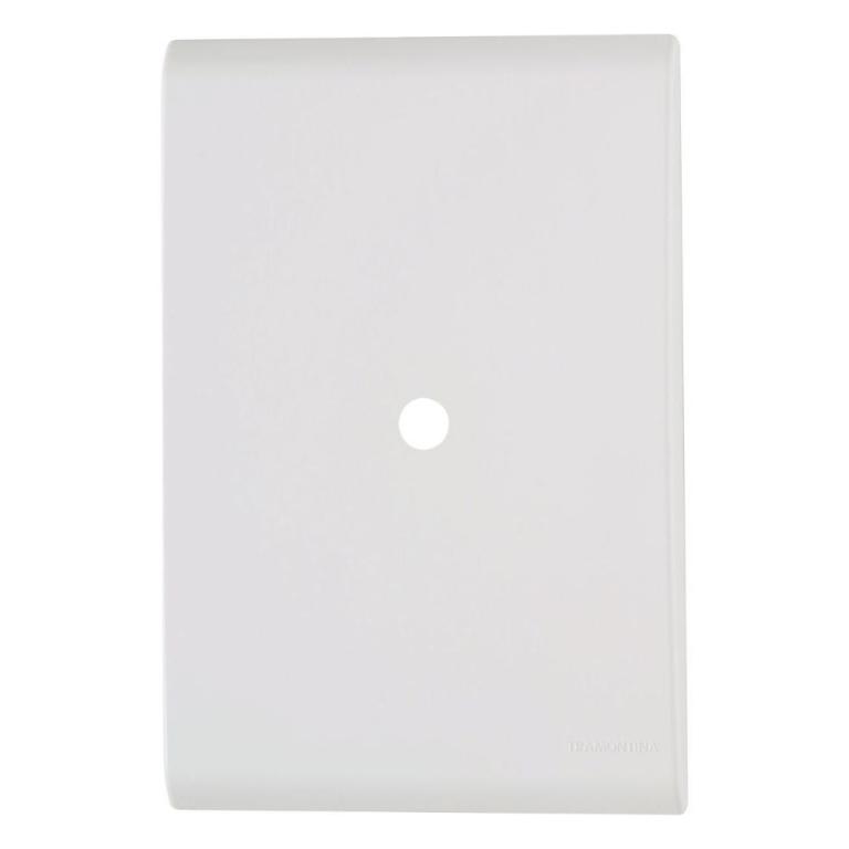 PLACA 4X2 1 FURO TRAMONTINA LIZ BRANCA*