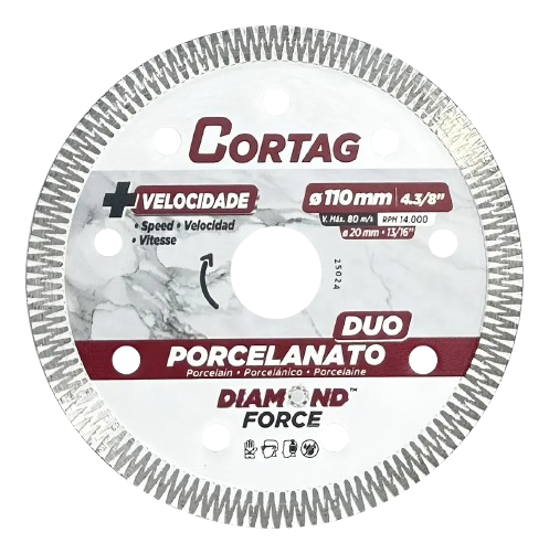 DISCO PORCELANATO DUO 4" CORTAG *