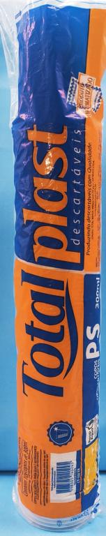 COPOS 1x 100un 300ml DESCÁRTÁVEIS TOTALPLAST