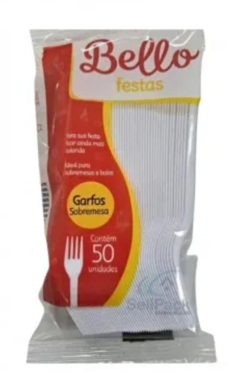 GARFO 1x 50un CRISTAL DE REFEIÇÃO BELLO