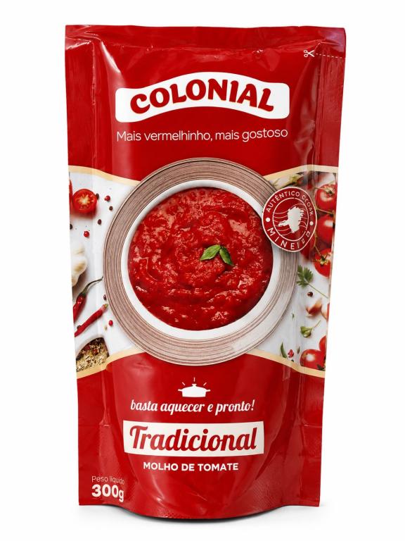 MOLHO 2x 300g DE TOMATE TRADICIONAL COLONIAL
