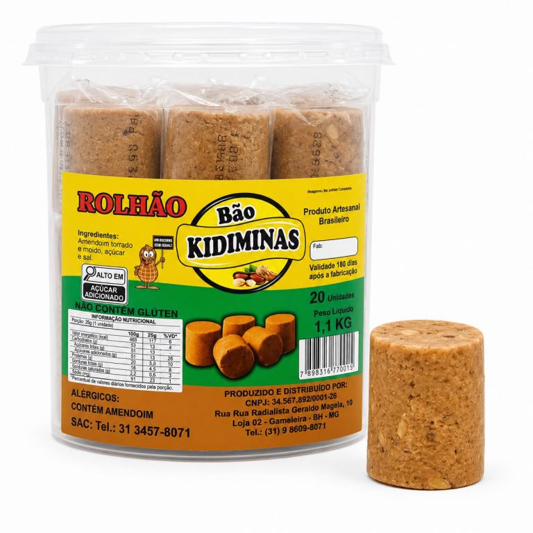 PAÇOCA 2x 20un 1,1Kg ROLHÃO BÃO DE MINAS