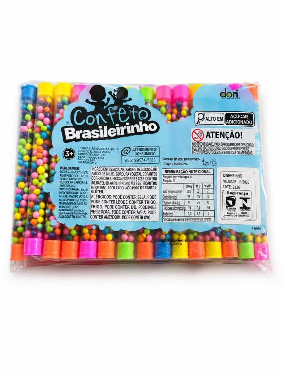 CONFEITO 2x 50un 285g COM DINHEIRINHO BRASILERINHO
