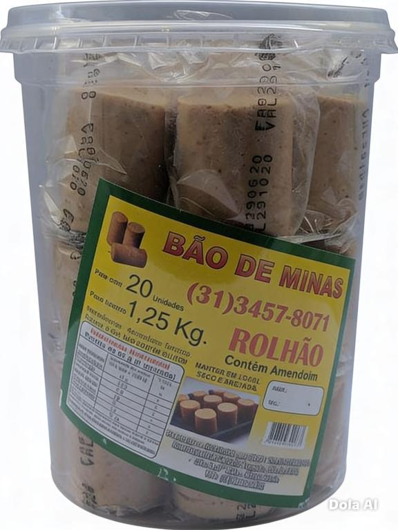 PAÇOCA 1x 20un 1,1Kg ROLHÃO BÃO DE MINAS