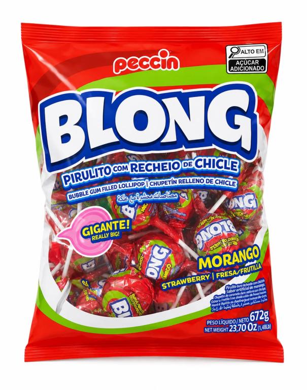 PIRULITOS 1x 24un 672g BLONG COM RECHEIO SORTIDO CHICLETE GIGANTE