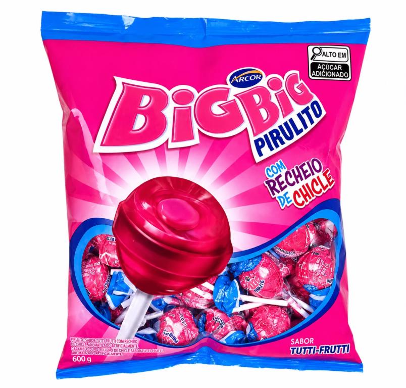 PIRULITO 2x 500g SABOR TUTTI-FRUTTI BIG BIG