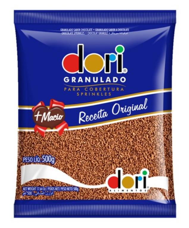 GRANULADO 1x 500g DE CHOCOLATE ZERO LACTOSE MACIO DORI
