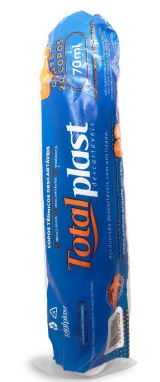 COPO 1x 20un 70ml TÉRMICO TOTALPLAST
