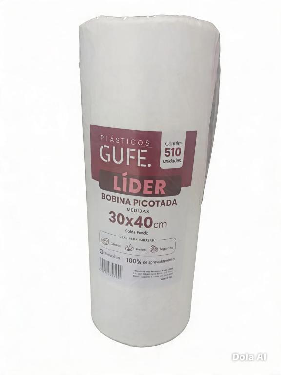 BOBINA 2x 510un 30X40 5.000Kg LIDER GUFE