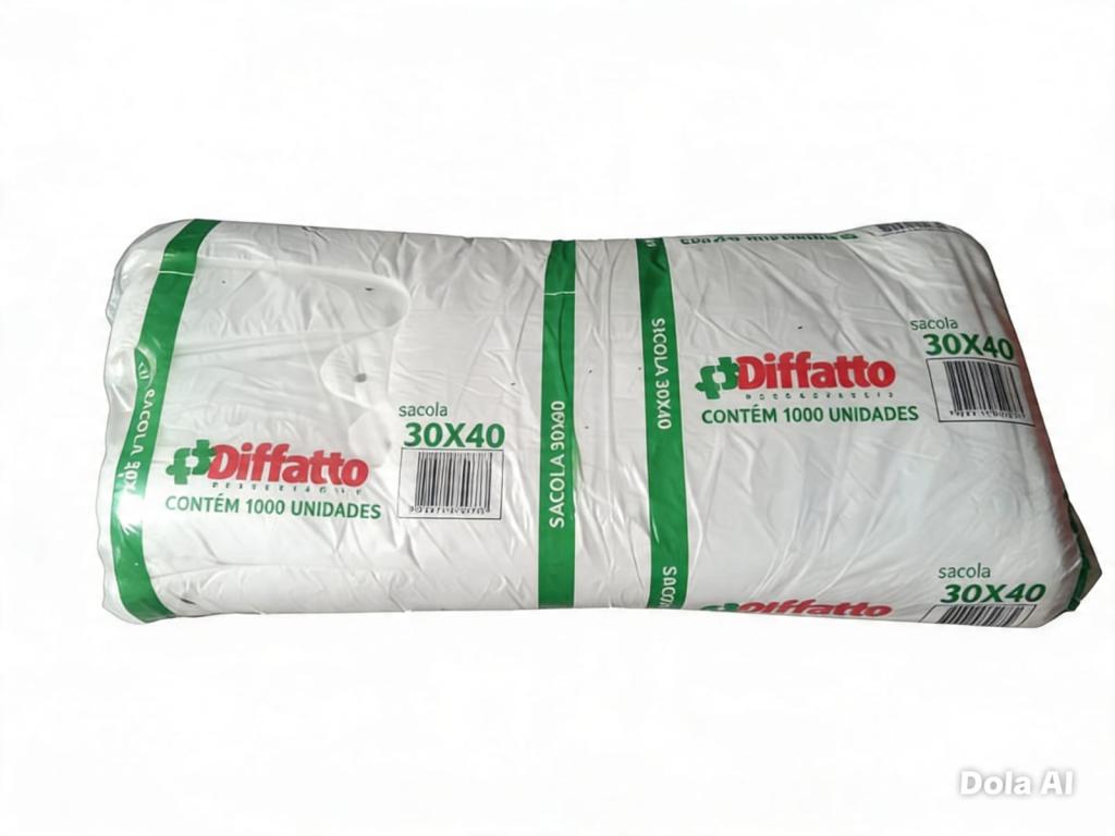 SACOLA 1000un 30X40 1kg CAMISETA DIFFATTO
