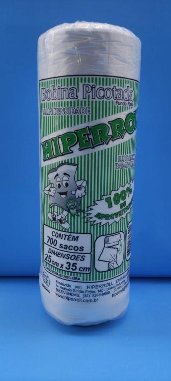 BOBINA 2x 700un 25X35 PLÁSTICA HIPERROL