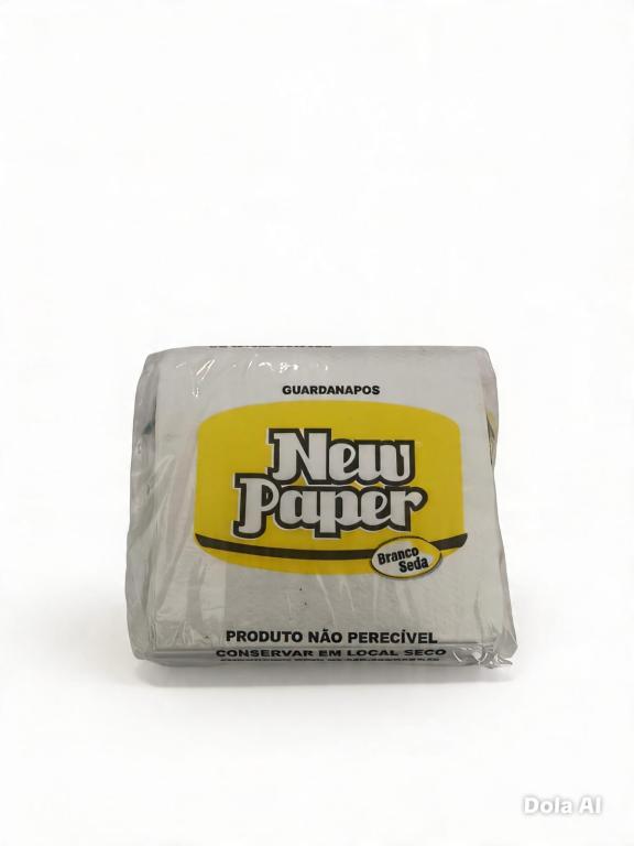 GUARDANAPO 100un 20X18 DE SEDA BRANCO FOLHA SIMPLES NEW PAPER