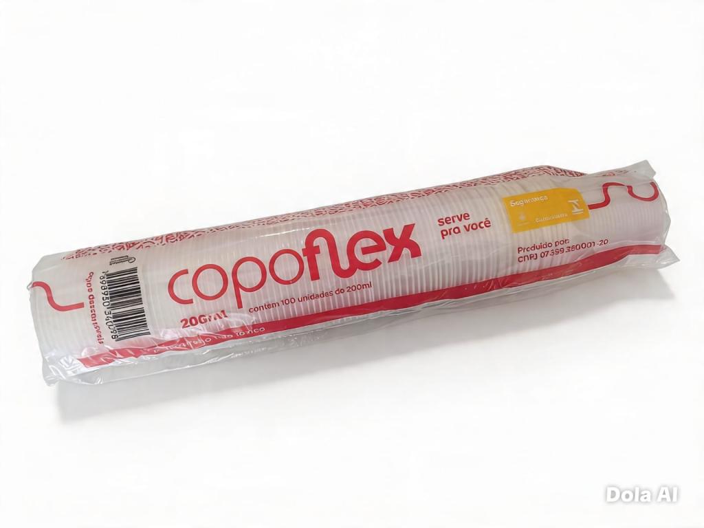 COPO 25x 100un 200ml DESCÁRTÁVEL COPOFLEX