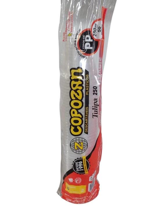 COPO 1x 50un 250ml PP TRANSPARENTE POST MIX COPOZAN
