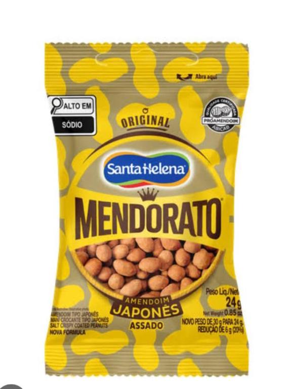 AMENDOIM 1X 24g (24g) MENDORATO SANTA HELENA