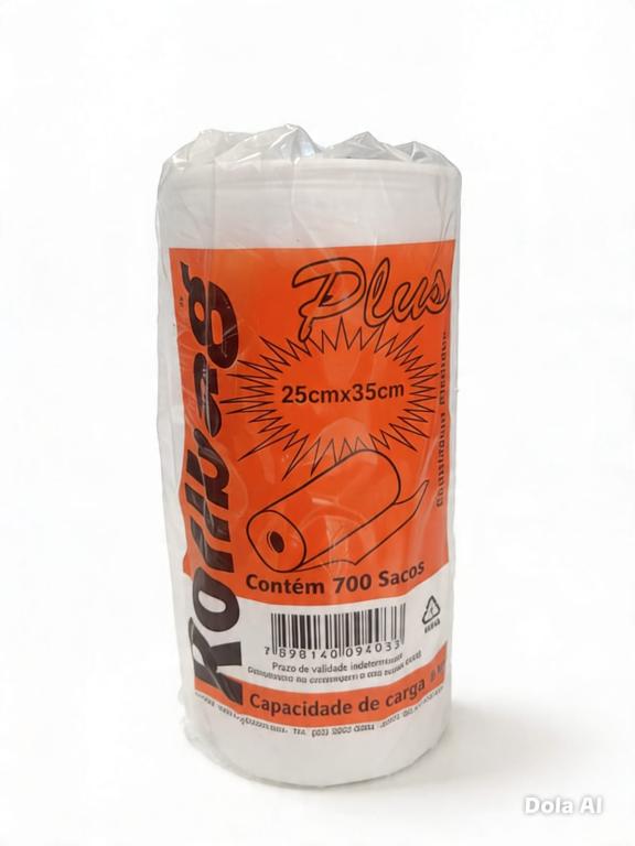 BOBINA 3x 700un 25X35 6.150Kg PLÁSTICA ROLLBAG
