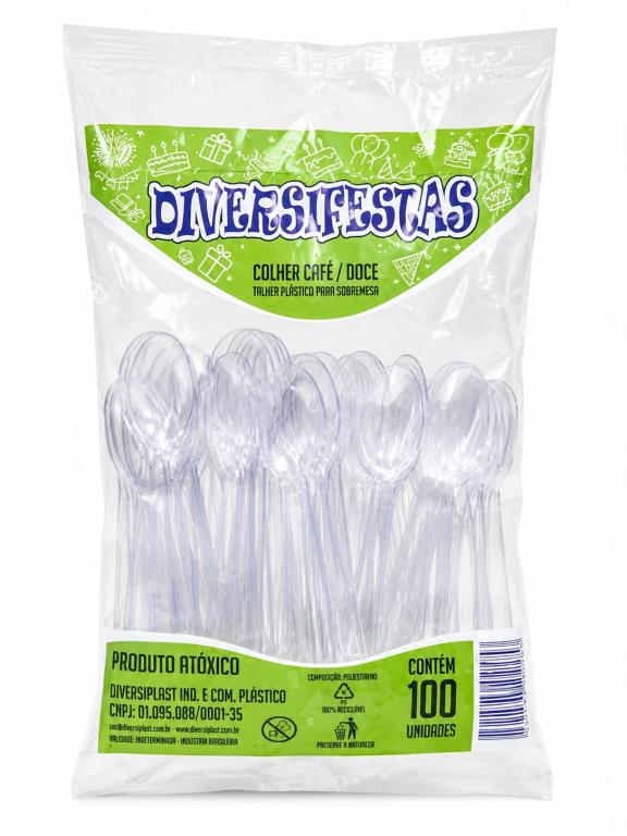 COLHER 1x 100un CAFÉ/DOCE PARA SOBREMESA DIVERSIFESTA