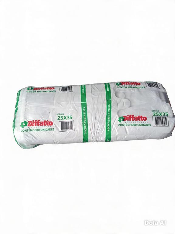 SACOLA 1000un 25X35 1kg CAMISETA DIFFATTO