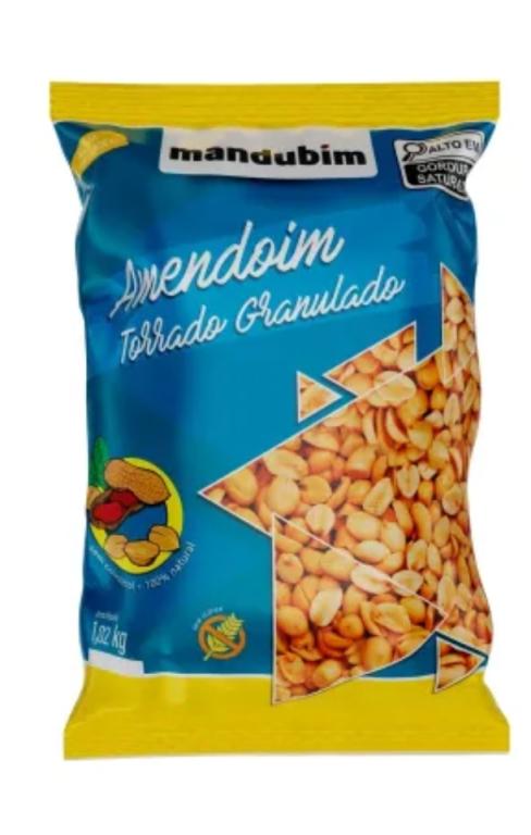 AMENDOIM 2x 1,02Kg TORRADO GRANULADO MANDUBIM
