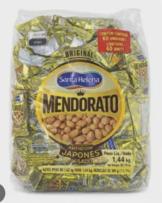 AMENDOIM 120X 24g (2,88kg) MENDORATO SANTA HELENA
