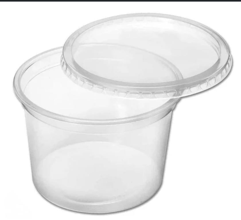 KIT 8un 500ml POTE PP REDONDO FREZEER MICROONDAS MEOPACK