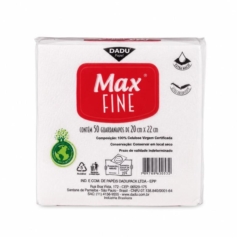 GUARDANAPO 1x 50un 20X22 MAX FINE DADU
