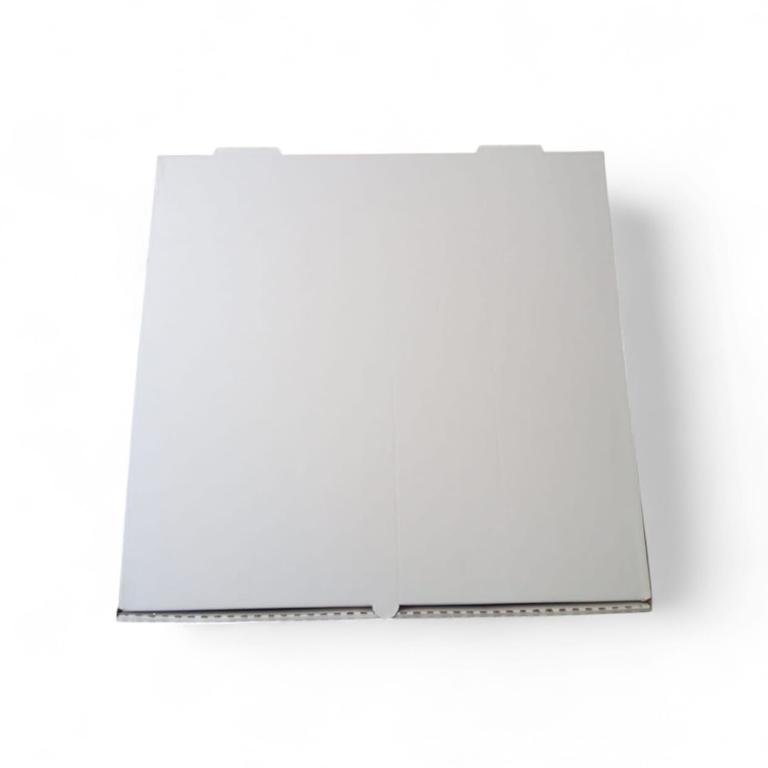 CAIXA 5un Nº40 QUADRADA DE PAPELÃO BRANCO PARA SALGADO