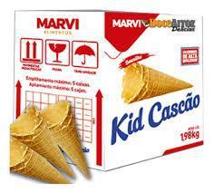 KID 2x 120un CASCÃO PARA SORVETE MARVI