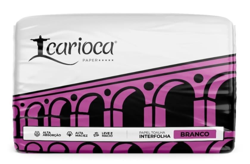 PAPEL 2x 800un 20x20 TOALHA INTERFOLHA CARIOCA BRANCO