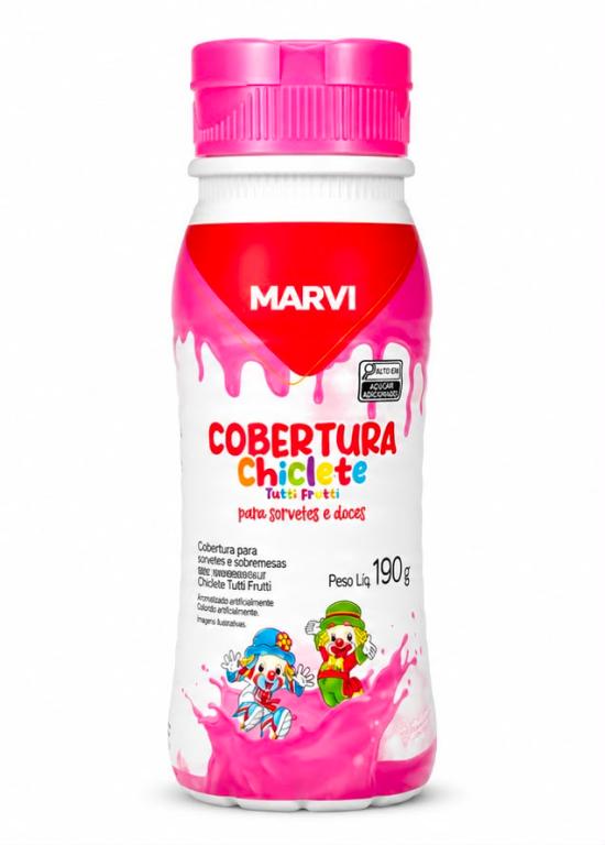 COBERTURA 190g MORANGO MARVI