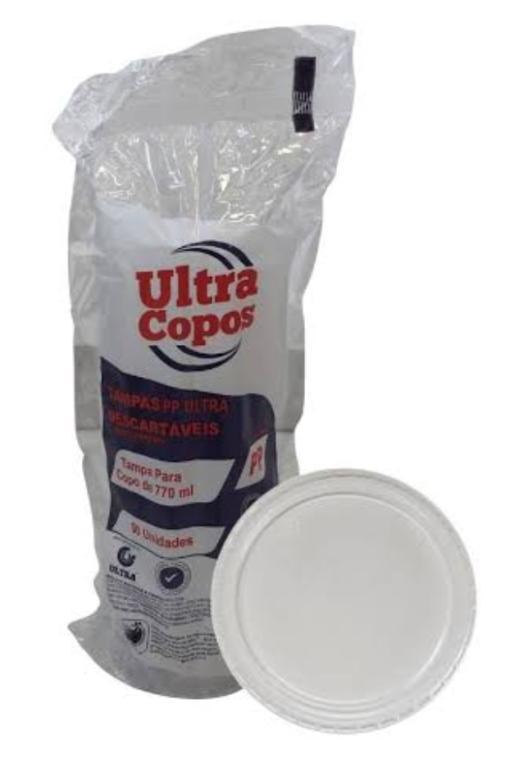 TAMPA 1x 50un 770ML TRANSPARENTE PP PARA COPOS ULTRA