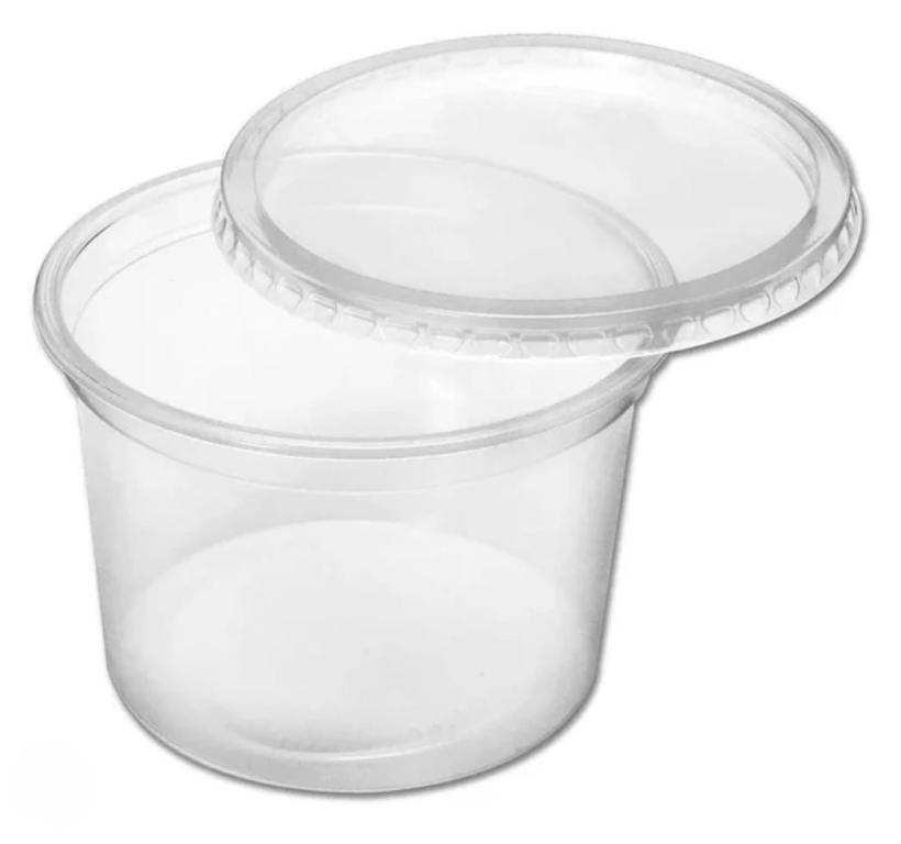KIT 24un 1000ml  POTE PP REDONDO MEOPCK