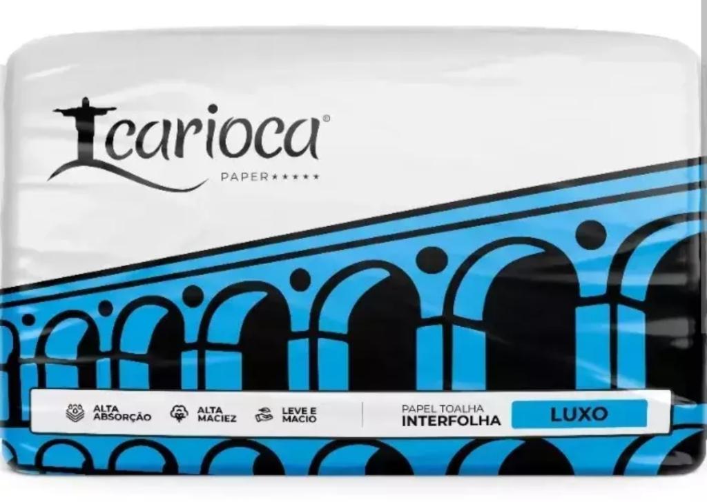 PAPEL 5x 800un 20x20 TOALHA INTERFOLHA CARIOCA LUXO