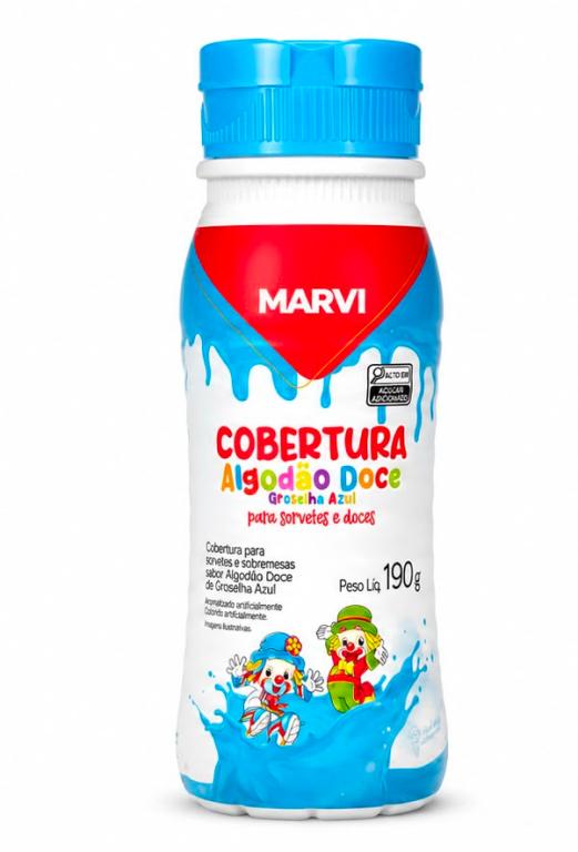 COBERTURA 1x 190g ALGODÃO DOCE PATATÍ PATATÁ  MARVI