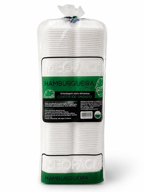 HAMBURGUEIRA M 2x 100un BRANCA MEOPACK