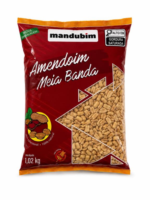 AMENDOIM 1x 1,02Kg MEIA BANDA MANDOBIM