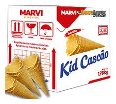 KID 1x 120un CASCÃO PARA SORVETE MARVI