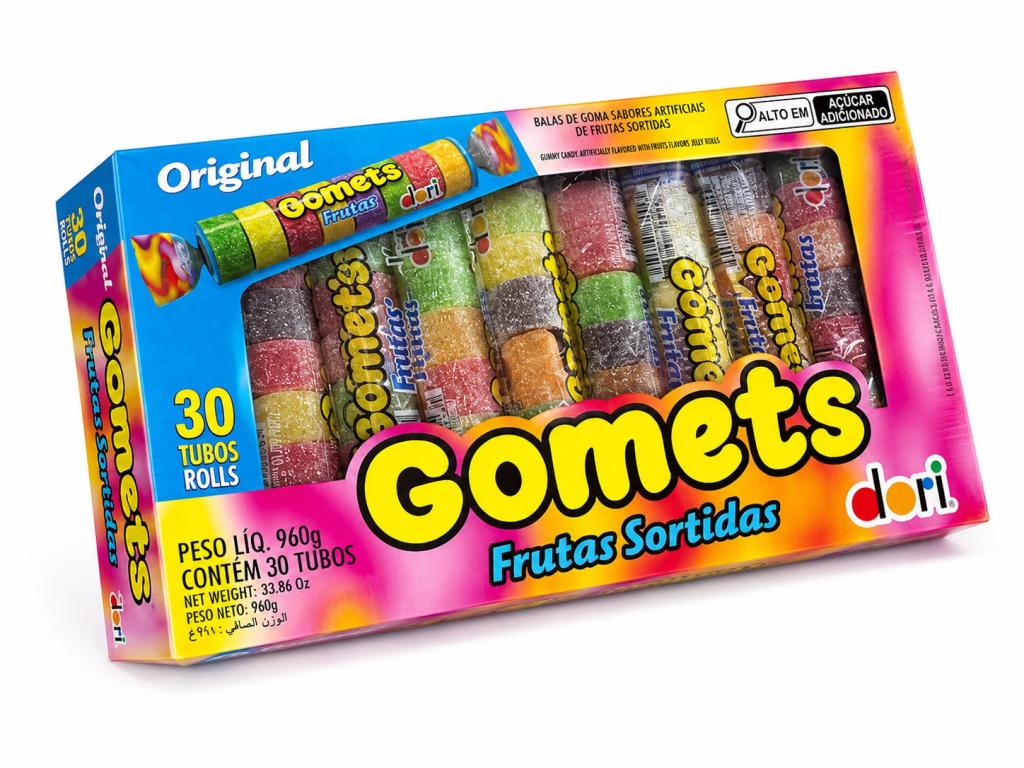 JUJUBA 2x 30un 960g DORI GOMETS FRUTAS SORTIDA DORI