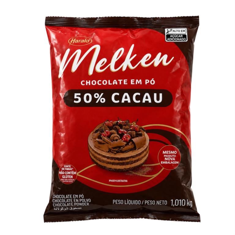 CHOCOLATE 2x 1,05Kg 50% CACAU EM PÓ MELKEN