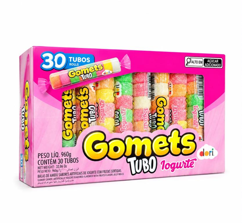 JUJUBA 2x 30un 960g DORI GOMETS FRUTAS IOGURTE DORI