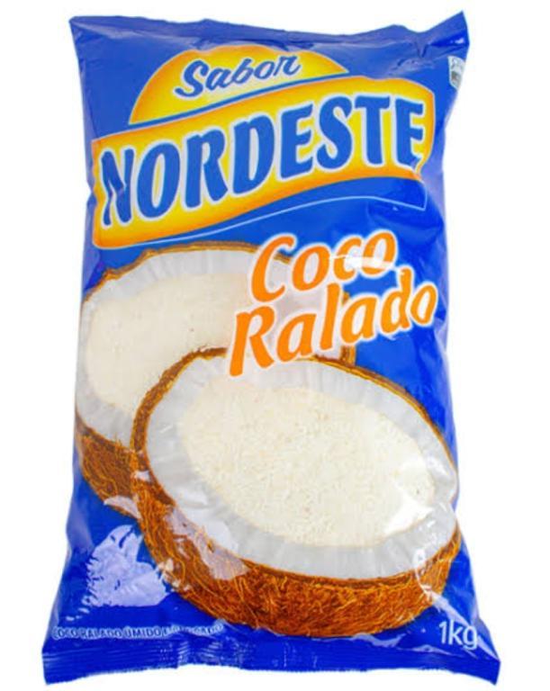 COCO 1x 1Kg RALADO ÚMIDO ADOÇADO SABOR NORDESTE