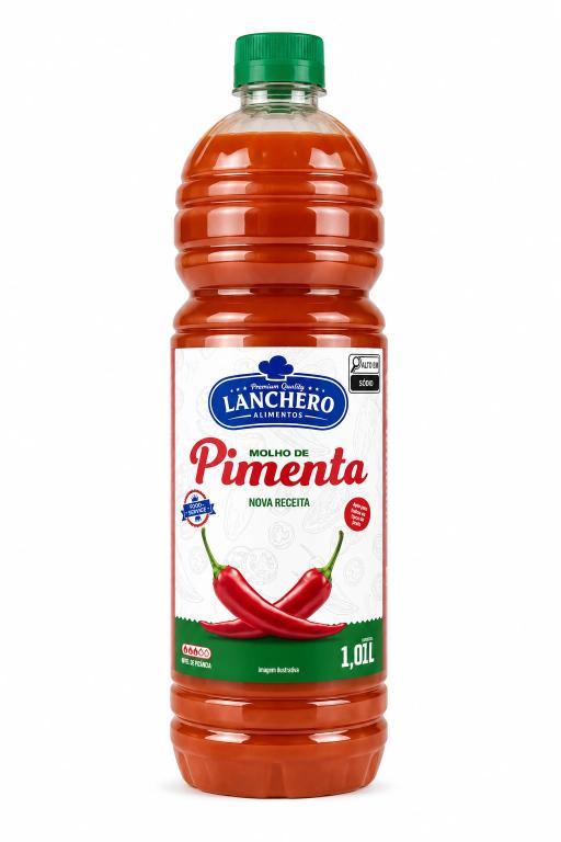 MOLHO 1x 1,01 LITROS  DE PIMENTA LANCHERO