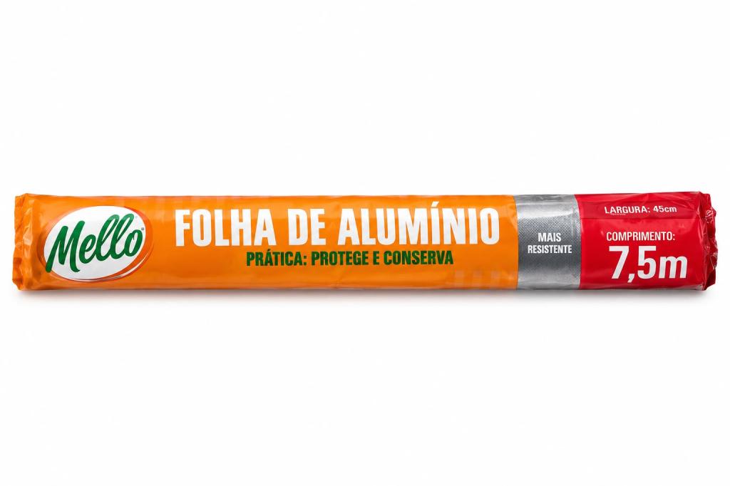 PAPEL 1 ROLO 45x 7,5 METROS ALUMINIO MELLO