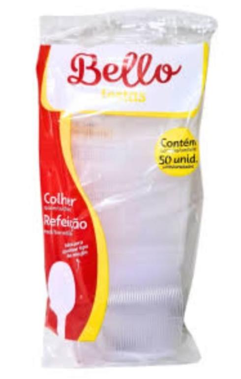 COLHER 1x 50un CRISTAL DE REFEIÇÃO BELLO