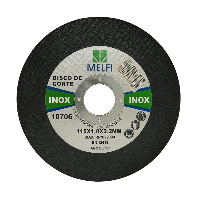Disco de Corte Inox 115 x 1,0 x 22 mm - Melfi