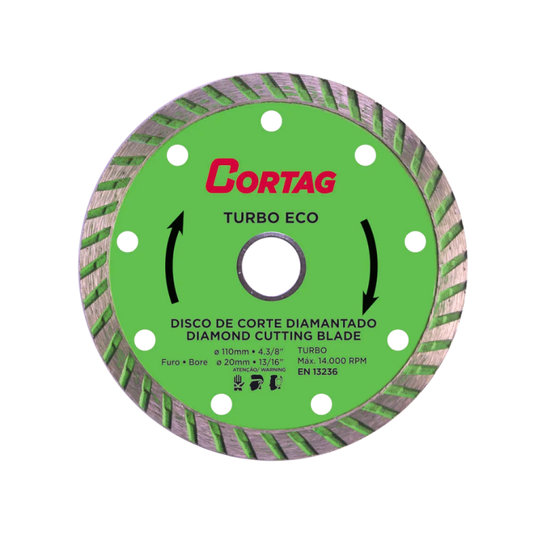 Disco Diamantado Turbo Eco 110mm com Furo 20mm Cortag