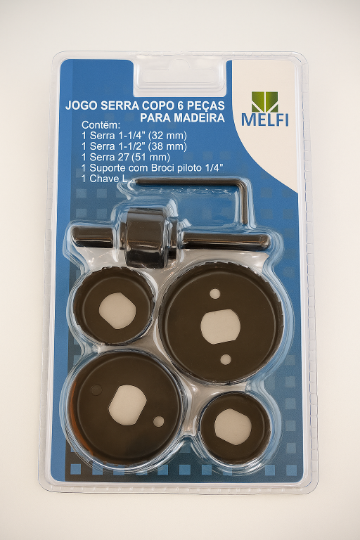Jogo de Serra Copo 6 Peças para Madeira