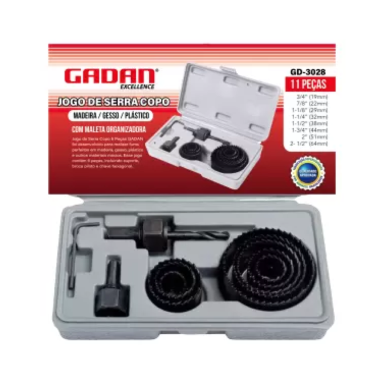 JOGO SERRA COPO MAD 11PCS