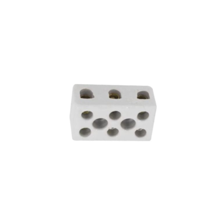 Conector de Porcelana 3 Polos 16mm² 50A - Melfi