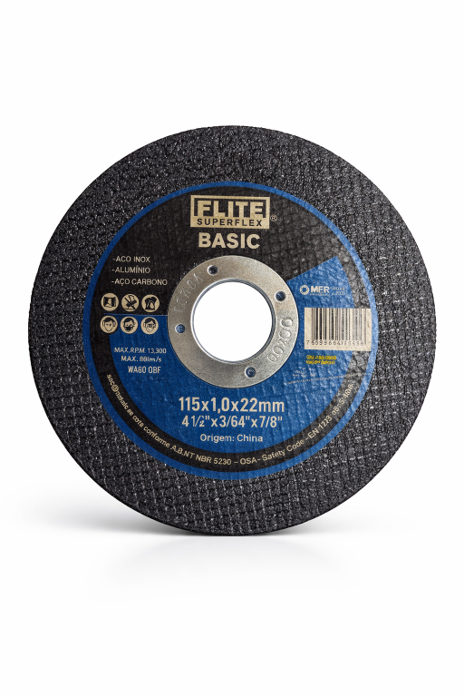 Disco de Corte Abrasivo Inox Elite Basic 115x1.0x22mm